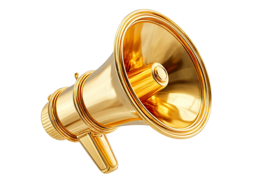 Gold Megaphone icon