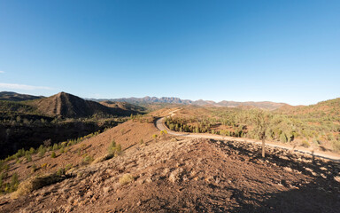 Bunyeroo Valley Lookout: The Most Iconic Scenic Viewpoint in the Flinders Ranges with Scenic Outback Landscape with Red Cliffs and Rugged Terrain