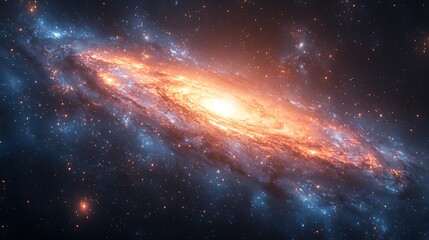 Spiral galaxy in deep space (4)