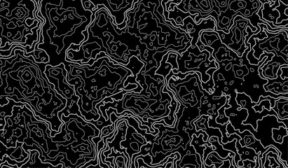 Topographic map background concept. Topographic map. Topographical background. Linear graphics. Vector illustration.