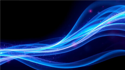 Abstract modern background with flowing particles. Digital future technology concept. vector illustration.