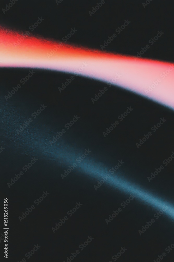 Poster abstract light waves and color gradients on dark background for modern art and design