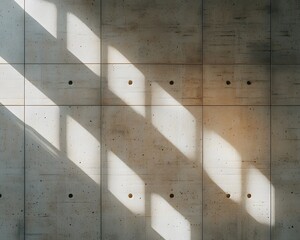 Brutalist raw concrete wall with uneven surface and visible construction marks, high-contrast lighting, deep shadows emphasizing texture, ultra-high-resolution material photography
