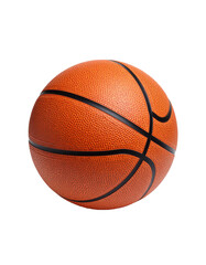 Basketball ball isolated on black background