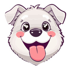 Dog icon design with colors that can be used as a symbol of a pet, animal, living creature, or other editing tool.