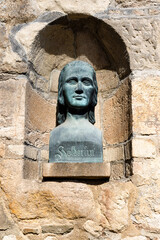 Bust of the poet Friedrich Hölderlin