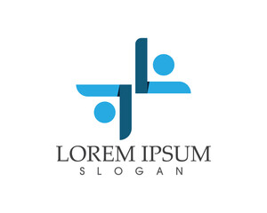 Community people care logo and symbols template