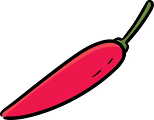 Illustration of chilli
