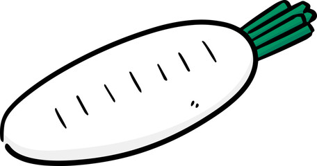 Illustration of radish
