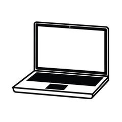 laptop vector art for business