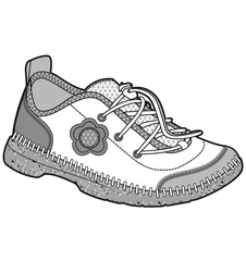 Sneaker illustration, sneaker drawing, adobe illustrator file, vector illustration, vector drawing of sneaker, footwear, fashion design, footwear illustration, fashion illustration, footwear design