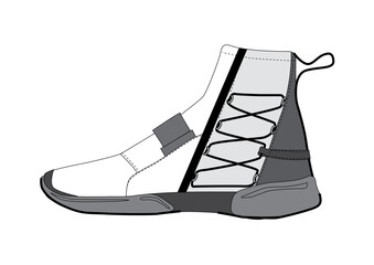 Sneaker illustration, sneaker drawing, adobe illustrator file, vector illustration, vector drawing of sneaker, footwear, fashion design, footwear illustration, fashion illustration, footwear design
