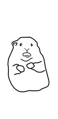 scared hamster illustration line art hand drawn meme