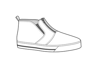 Sneaker illustration, sneaker drawing, adobe illustrator file, vector illustration, vector drawing of sneaker, footwear, fashion design, footwear illustration, fashion illustration, footwear design