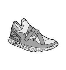 Fashion Sneaker Illustration, Footwear Design, Fashion Design, Adobe Illustration Vector, Graphic Illustration, Fashion Footwear cad
