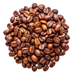 Fototapeta premium Coffee bean isolated on transparent background 
