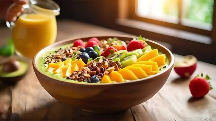 Greek salad. Vegetable salad with feta cheese, tomato, olives, cucumber, red onion and olive oil. Healthy vegetarian mediterranean diet food.