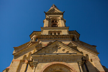 Ukraine Odessa German Church. beautiful building. Sights of the city of Odessa. One of the most beautiful buildings