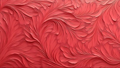 Abstract red floral pattern