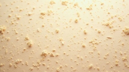 Abstract pastel peach background with textured crumbs
