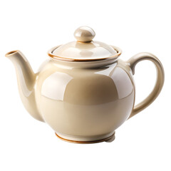 Fototapeta premium Teapot isolated on transparent background 