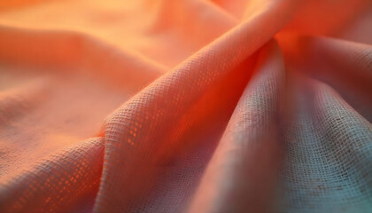 close up of red silk fabric