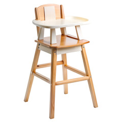 High chair isolated on transparent background 