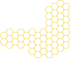 Yellow honeycomb