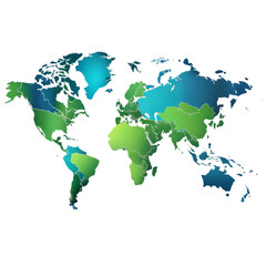 Fototapeta premium Map isolated on transparent background 