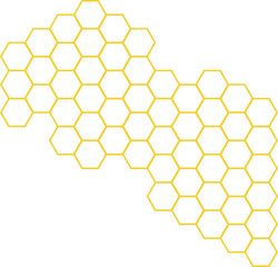 Yellow honeycomb