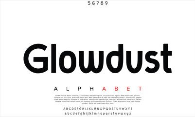 Luxury Glowdust Free Regular alphabet letters font for logo