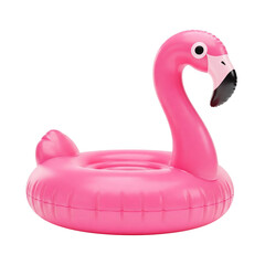 pink swan isolated on white