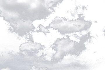 realistic clouds on tranparent png, clouds element for design, banner, etc.