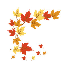 Autumn Leaves Falling