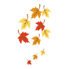 Autumn Leaves Falling