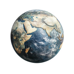 earth globe isolated on white