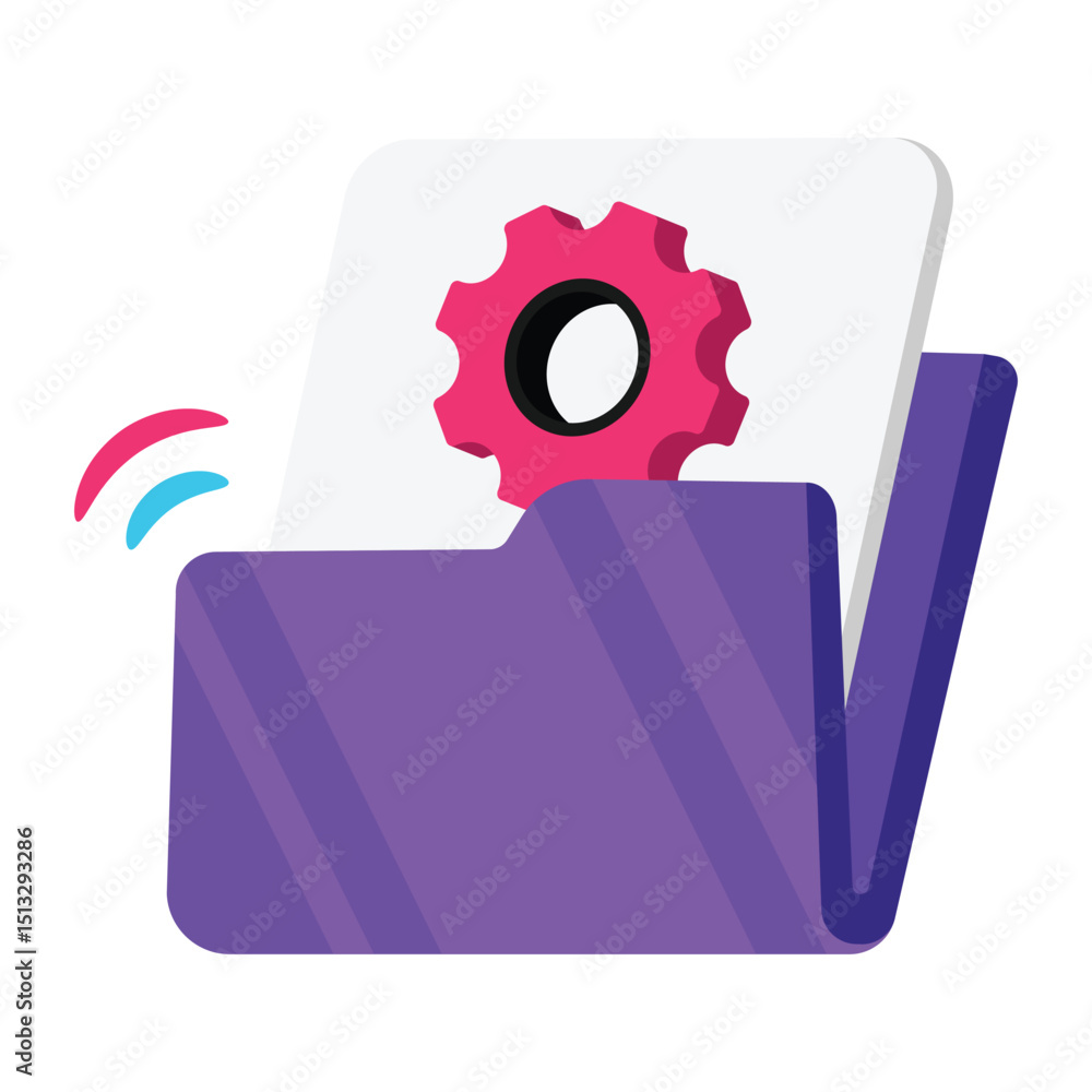 Poster file management vector style icon. eps 10 file