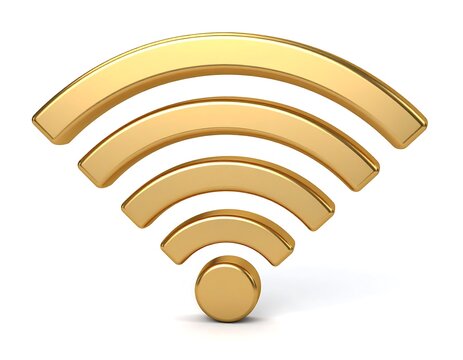 Gold wifi symbol