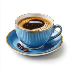Fototapeta premium Savoring brewed coffee delights at home cozy beverage photography capturing warmth taste and aroma in close-up exploration