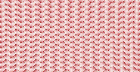 Panoramic green wicker background, repeating elements - Vector illustration