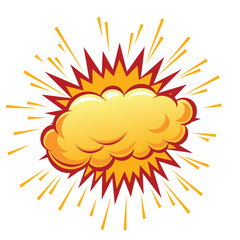 Comic Cartoon Explosion Illustration