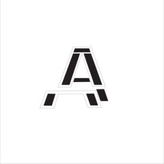 Letter A Professional logo for all kinds of business. icons for business of luxury, elegant, simple. A logo design
