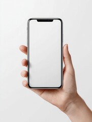 Blank smartphone mockup, realistic gadget