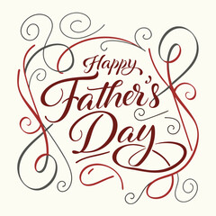 Obraz premium Father's Day Celebration Artwork with Stylish Text