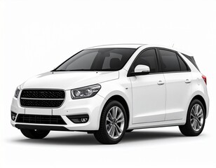 Realistic car isolated on white background. . rendering