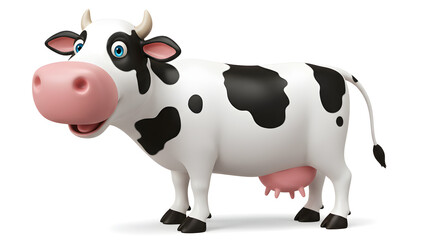 cow isolated on white background