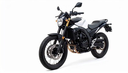 Obraz premium Motorcycle isolated on white background.