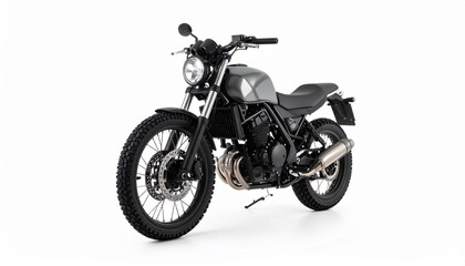 Obraz premium Motorcycle isolated on white background.