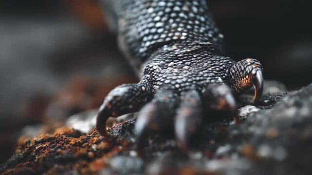 Dark claw reaches out from the shadows sharp nails searching for something unseen