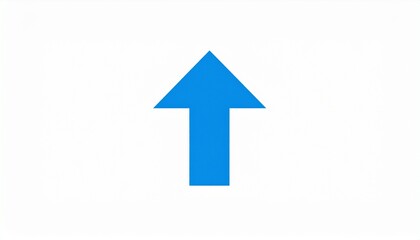 Fototapeta premium Blue arrow icon on white background. flat style. blue arrow icon for your web site 